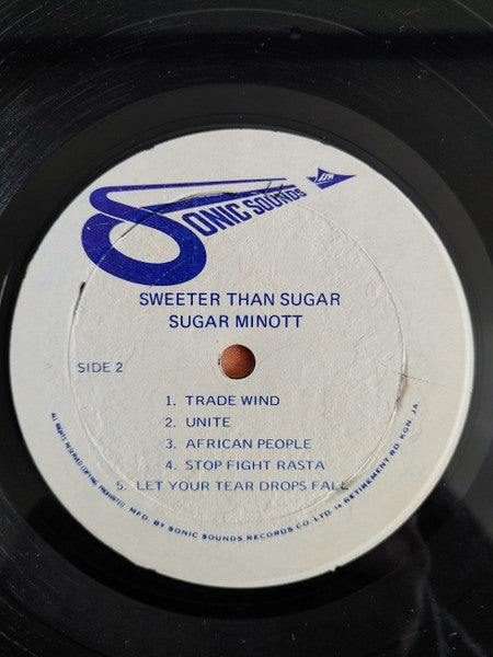 Sugar Minott : Sweeter Than Sugar (LP, Album, RP, Nav)