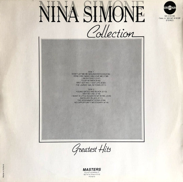 Nina Simone ~ Collection: Greatest Hits (Vinyl) - Djungel & Jazz