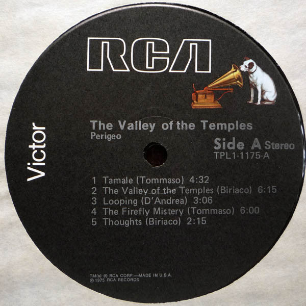 Perigeo : The Valley Of The Temples (LP, Album, Ind)