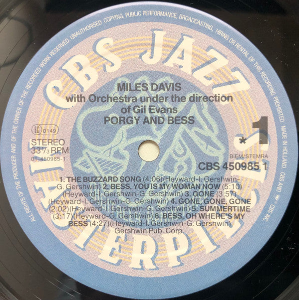 Miles Davis ~ Porgy And Bess (Vinyl) - Djungel & Jazz