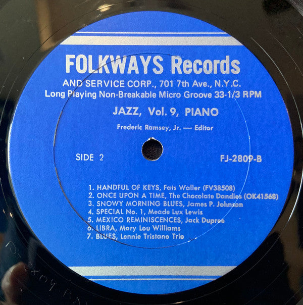 Various ~ Jazz Volume 9: Piano (Vinyl) - Djungel & Jazz