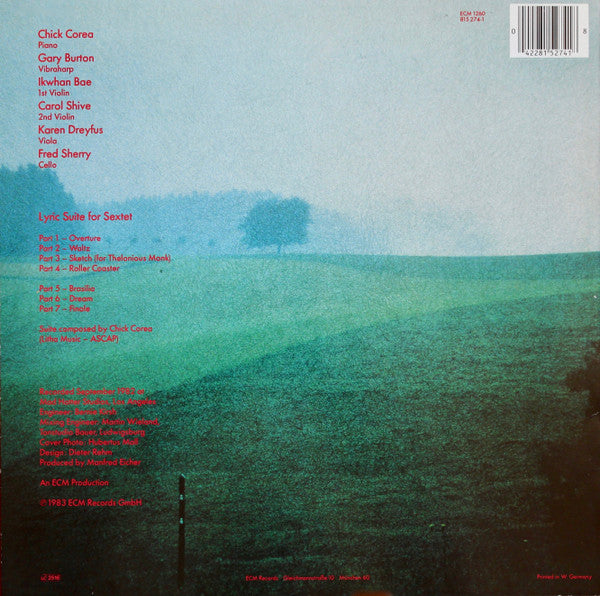 Chick Corea / Gary Burton ~ Lyric Suite For Sextet (Vinyl) - Djungel & Jazz