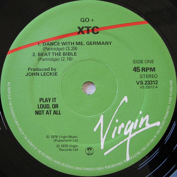 XTC : Go+ (12", EP)