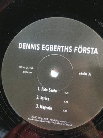 Dennis Egberth ~ Dennis Egberths Första (Vinyl) - Djungel & Jazz