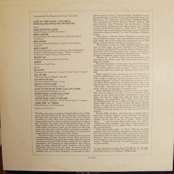 Duke Ellington And His Orchestra ~ Jazz At The Plaza Vol. II (Vinyl) - Djungel & Jazz