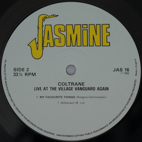 John Coltrane : Live At The Village Vanguard Again! (LP, Album, RE)