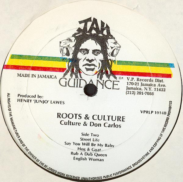 Culture & Don Carlos (2) : Roots & Culture (LP, Album)