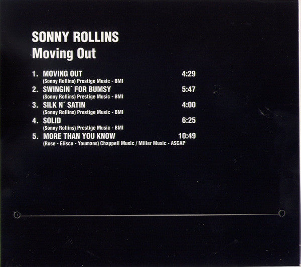 Sonny Rollins ~ Moving Out (Vinyl) - Djungel & Jazz