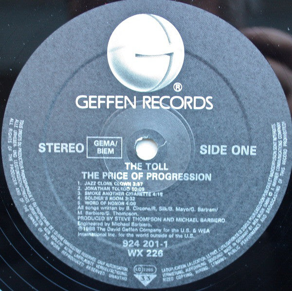 The Toll ~ The Price Of Progression (Vinyl) - Djungel & Jazz