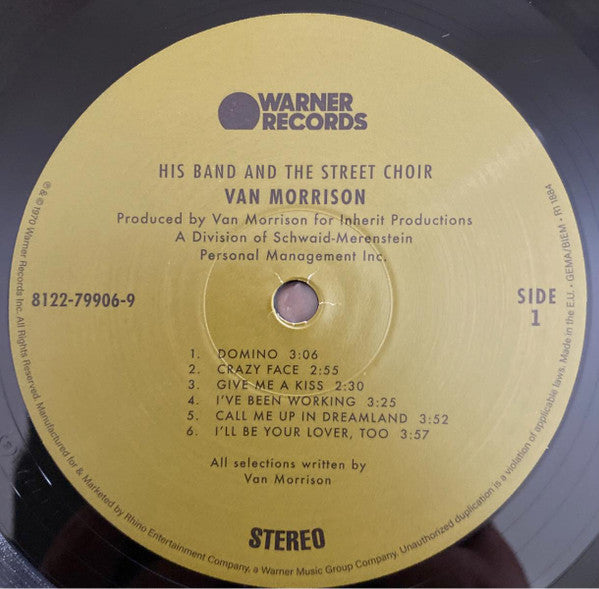 Van Morrison ~ His Band And The Street Choir (Vinyl) - Djungel & Jazz