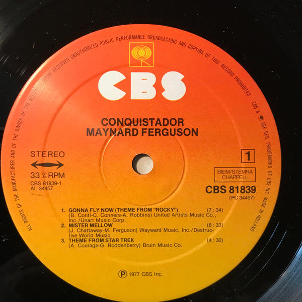 Maynard Ferguson ~ Conquistador (Vinyl) - Djungel & Jazz