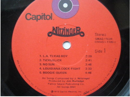 John Nitzinger ~ Nitzinger (Vinyl) - Djungel & Jazz