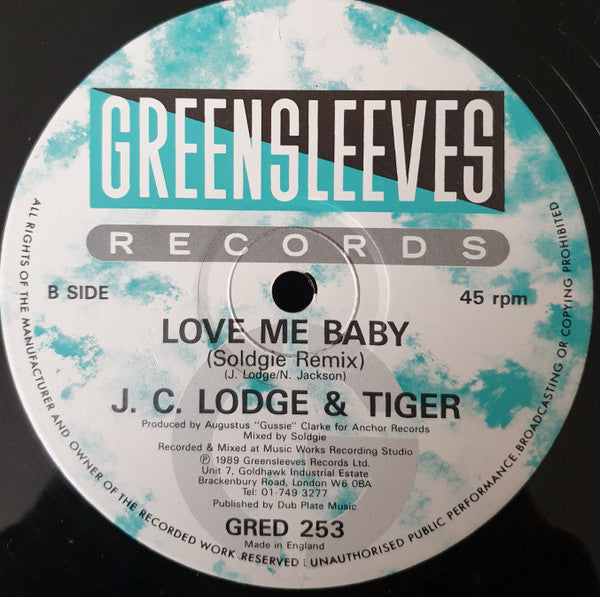JC Lodge & Tiger : Love Me Baby (12")