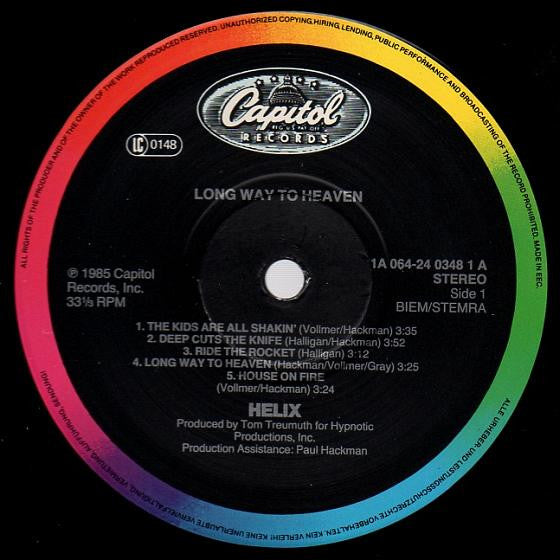 Helix (3) : Long Way To Heaven (LP, Album)