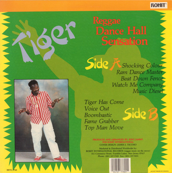 Tiger : Reggae Dance Hall Sensation (LP, Album)