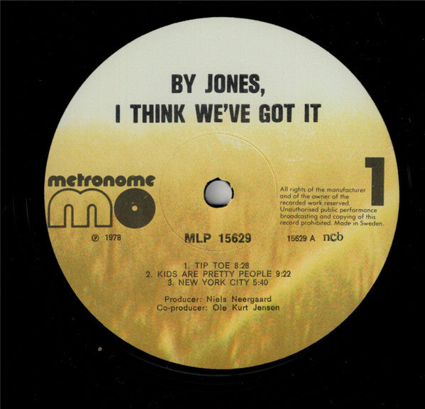 The Danish Radio Big Band And Thad Jones ~ By Jones, I Think We've Got It (Vinyl) - Djungel & Jazz