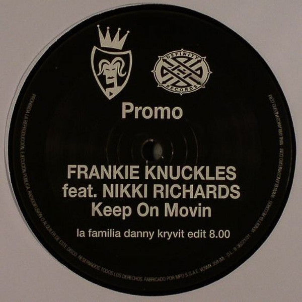 Frankie Knuckles Featuring Nicki Richards : Keep On Movin' (12", Promo)