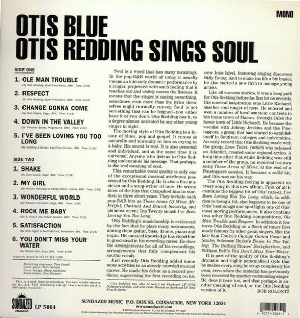 Otis Redding ~ Otis Blue / Otis Redding Sings Soul (Vinyl) - Djungel & Jazz