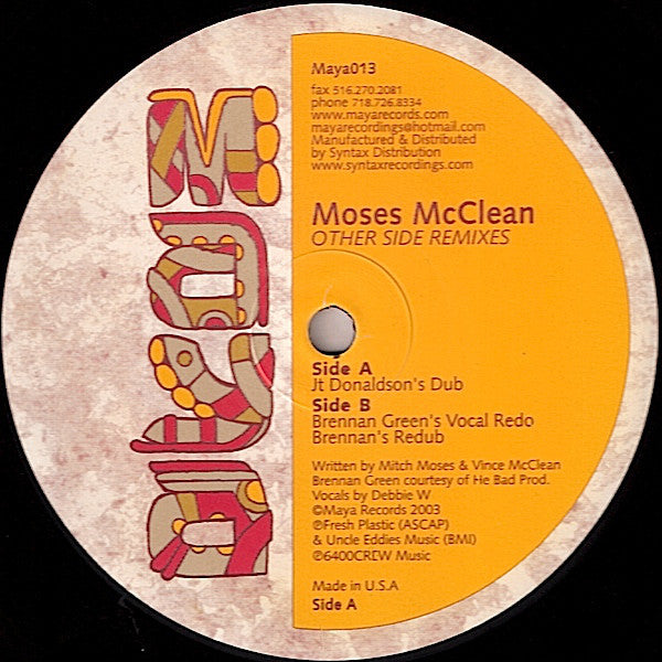 Moses McClean ~ Other Side Remixes (Vinyl) - Djungel & Jazz