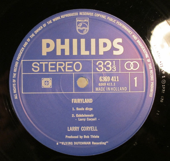 Larry Coryell ~ Fairyland (Vinyl) - Djungel & Jazz