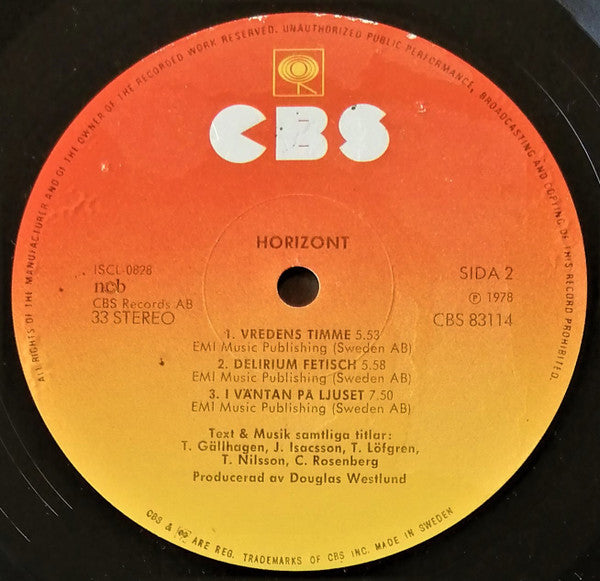 Horizont ~ Horizont (Vinyl) - Djungel & Jazz