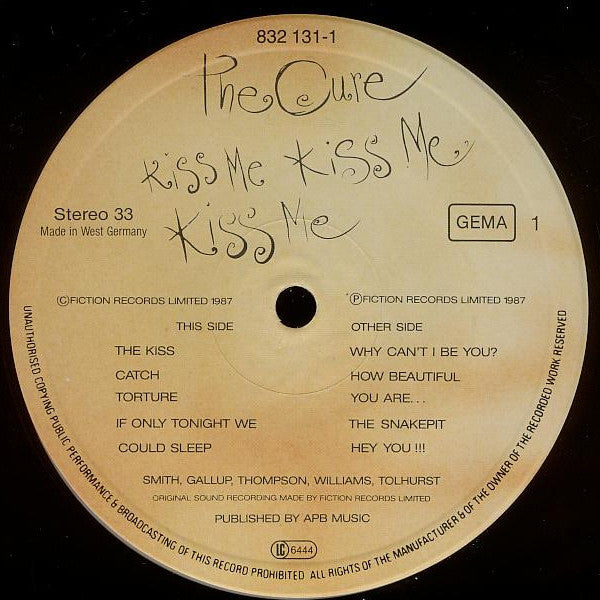 The Cure ~ Kiss Me Kiss Me Kiss Me (Vinyl) - Djungel & Jazz