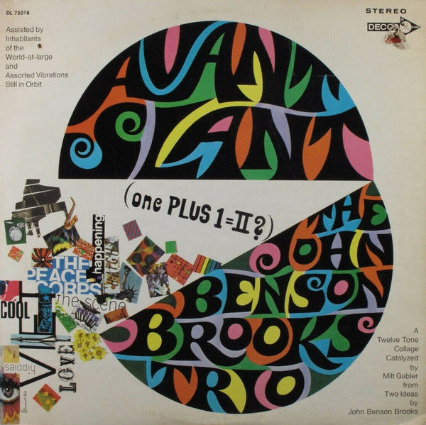 John Benson Brooks Trio ~ Avant Slant (One Plus 1 = II) (Vinyl) - Djungel & Jazz