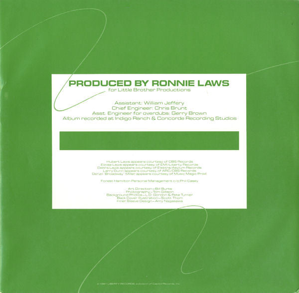 Ronnie Laws ~ Solid Ground (Vinyl) - Djungel & Jazz