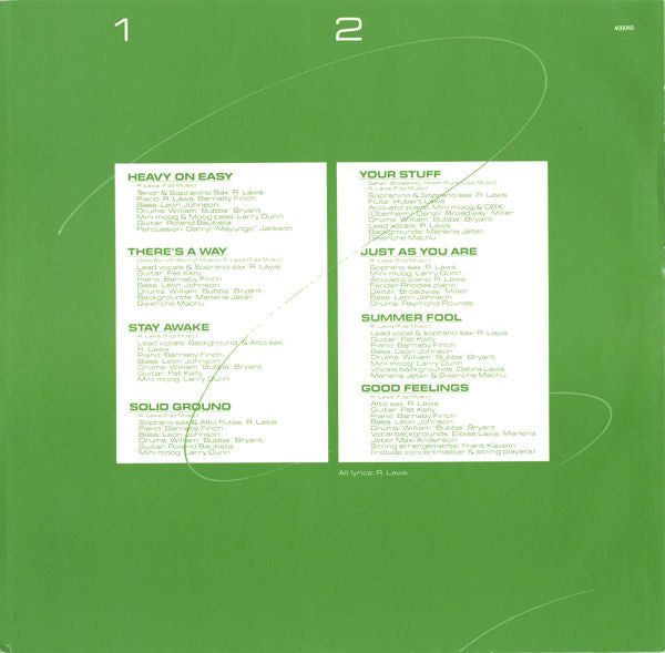 Ronnie Laws ~ Solid Ground (Vinyl) - Djungel & Jazz