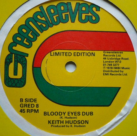 Keith Hudson ~ Bloody Eyes (Vinyl) - Djungel & Jazz
