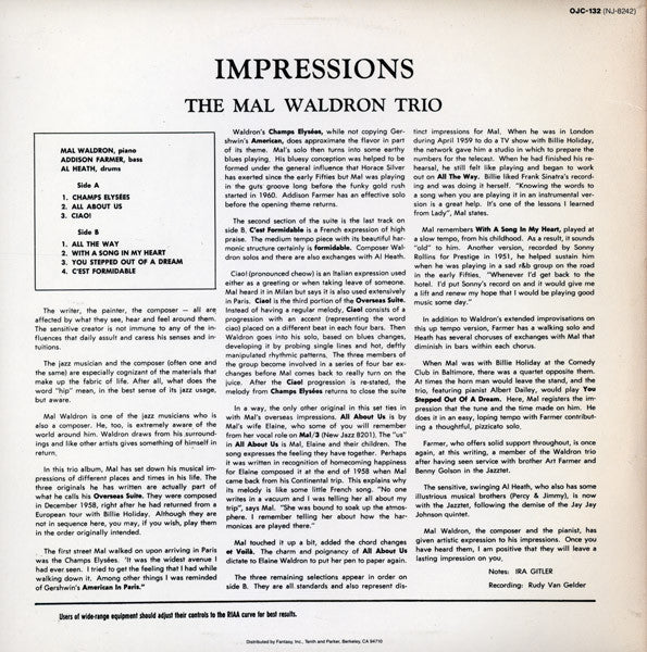 Mal Waldron Trio ~ Impressions (Vinyl) - Djungel & Jazz