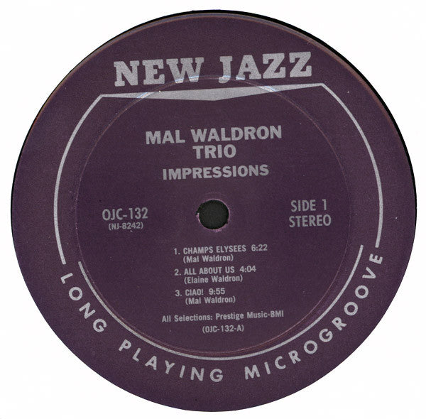 Mal Waldron Trio ~ Impressions (Vinyl) - Djungel & Jazz