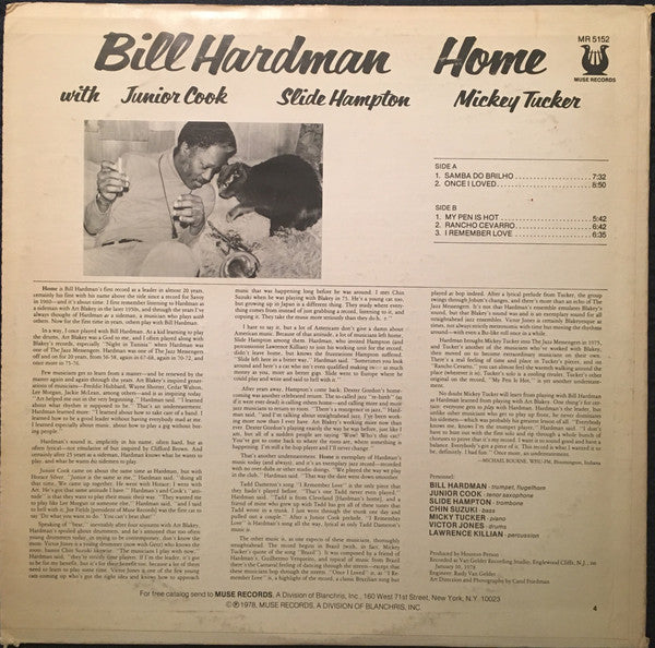 Bill Hardman ~ Home (Vinyl) - Djungel & Jazz