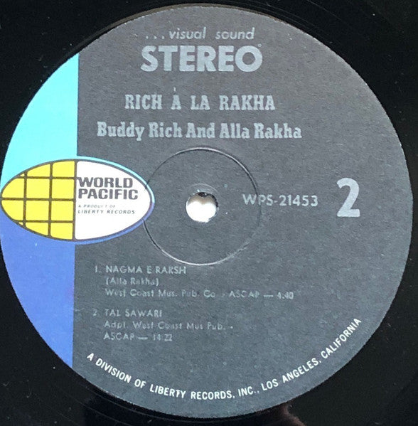 Buddy Rich And Alla Rakha ~ Rich À La Rakha (Vinyl) - Djungel & Jazz