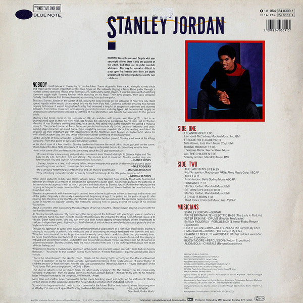 Stanley Jordan ~ Magic Touch (Vinyl) - Djungel & Jazz