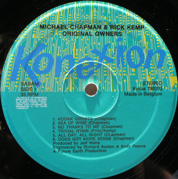 Michael Chapman And Rick Kemp ~ Original Owners (Vinyl) - Djungel & Jazz