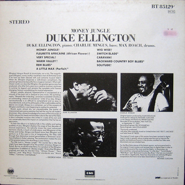 Duke Ellington : Money Jungle (LP, Album, RE, RM)