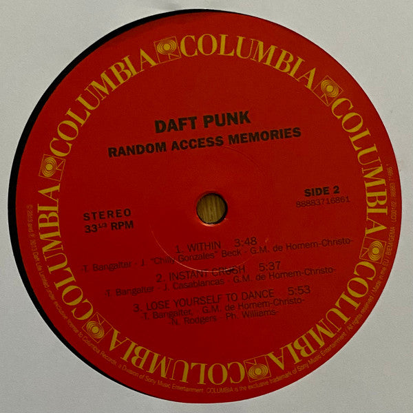 Daft Punk : Random Access Memories (2xLP, Album, RE, 180)