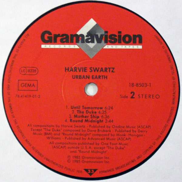 Harvie Swartz : Urban Earth (LP, Album)