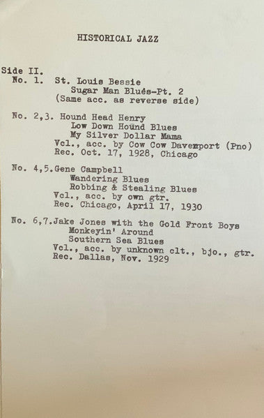 Various ~ Rare Blues Of The Twenties No. 2 (Vinyl) - Djungel & Jazz