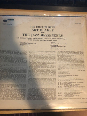 Art Blakey & The Jazz Messengers : The Freedom Rider (LP, Album, RE, Lib)