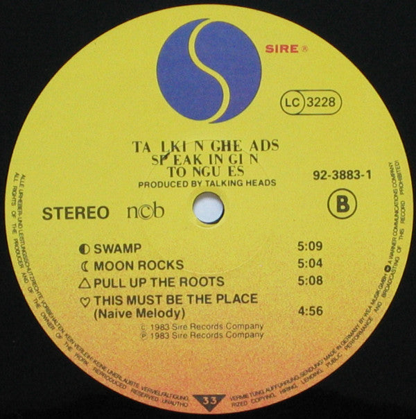 Talking Heads ~ Speaking In Tongues (Vinyl) - Djungel & Jazz