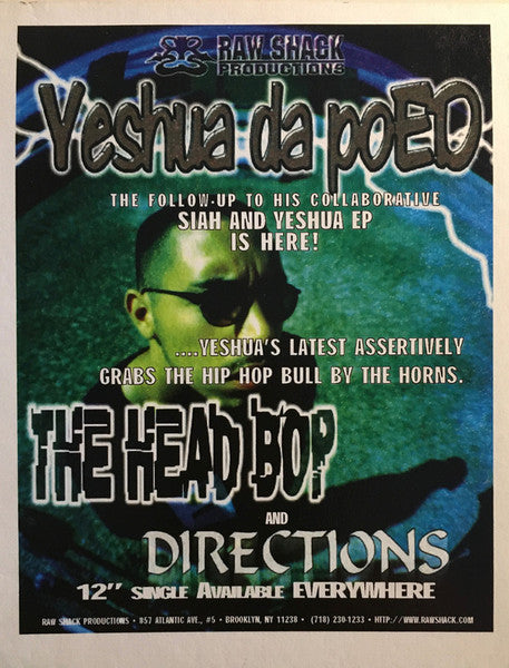Yeshua daPoED : Directions / The Head Bop (12", Single)