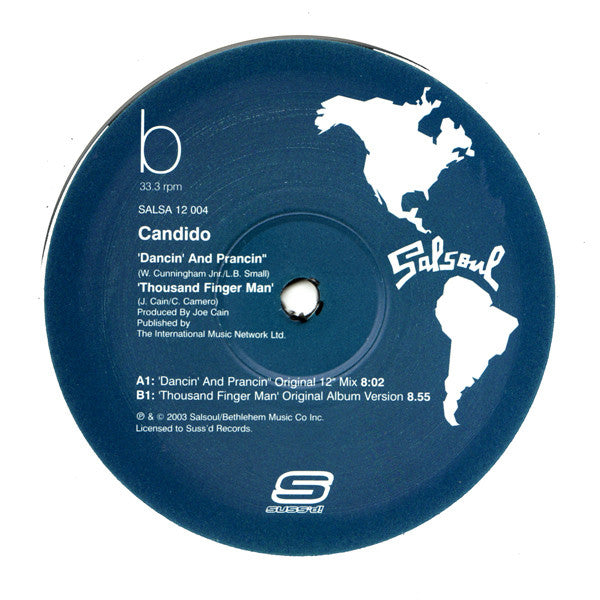 Candido : Dancin' And Prancin' / Thousand Finger Man (12", RM)