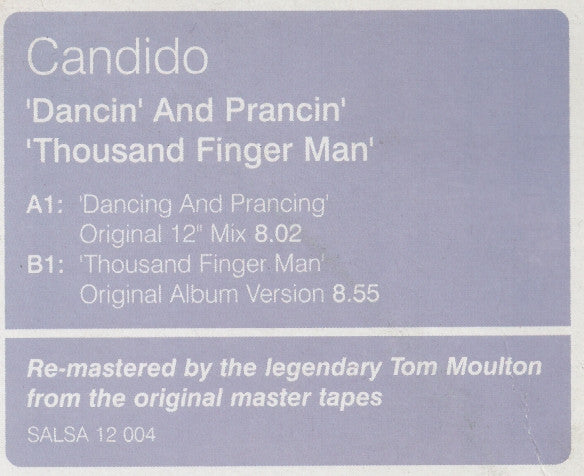 Candido : Dancin' And Prancin' / Thousand Finger Man (12", RM)
