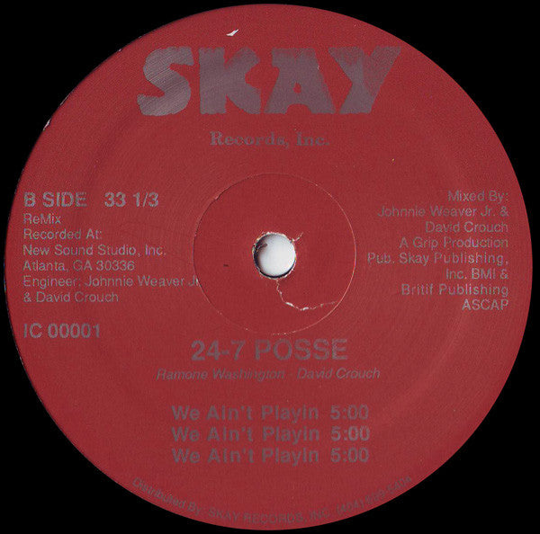 24-7 Posse ~ Shoot Ta Thrill / We Ain't Playin (Vinyl) - Djungel & Jazz