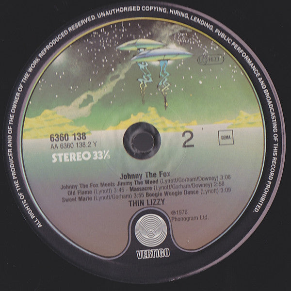 Thin Lizzy ~ Johnny The Fox (Vinyl) - Djungel & Jazz