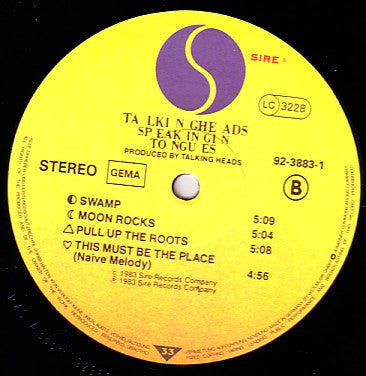 Talking Heads ~ Speaking In Tongues (Vinyl) - Djungel & Jazz