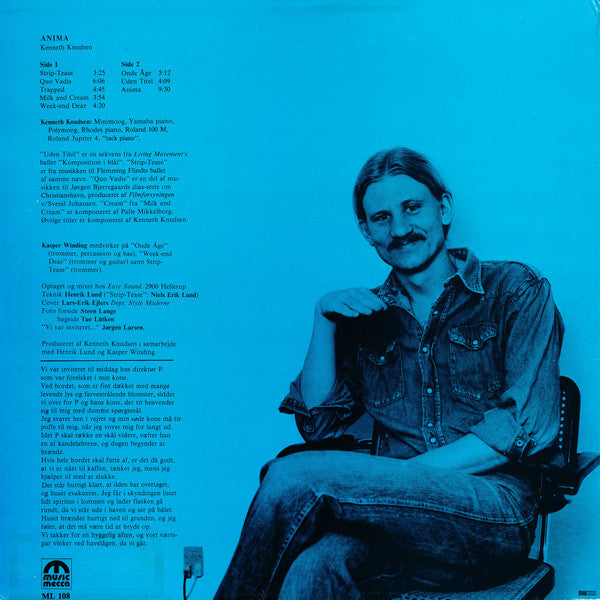 Kenneth Knudsen : Anima (LP, Album, RE)