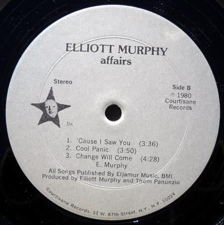 Elliott Murphy ~ Affairs (Vinyl) - Djungel & Jazz